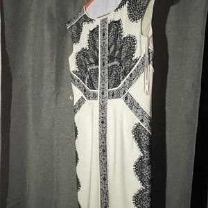 Black and White Lace Dress
